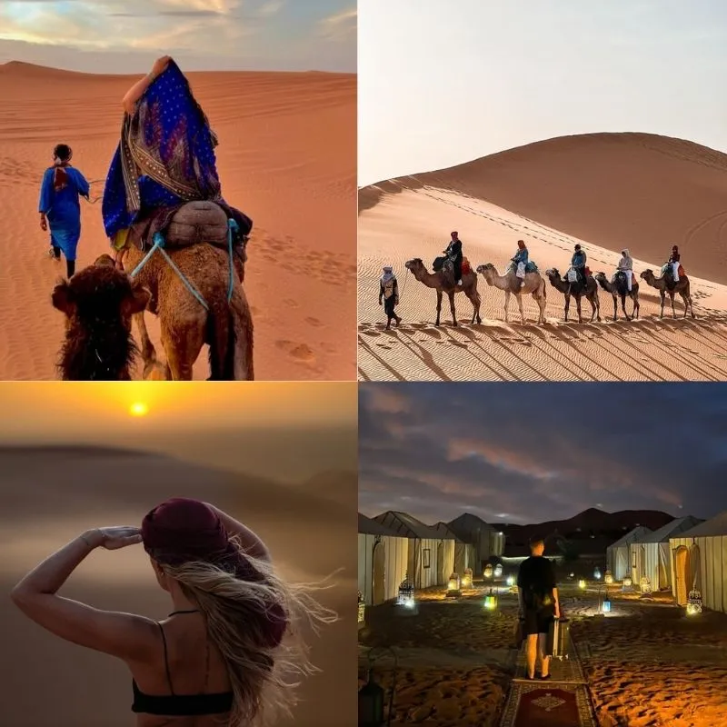 Overnight Merzouga Camel Trek with Sahara Desert Camp